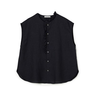 未使用★GALERIE VIE コットンカットオフフリルブラウス　シャツ コットン カットオフフリルブラウス｜トゥモローランド 公式通販