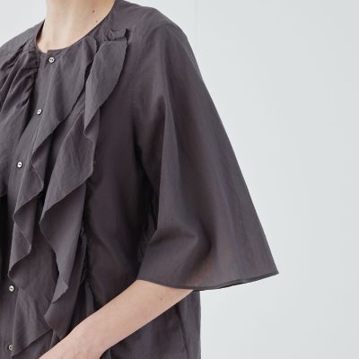 GALERIE VIE★インドコットン フリルシャツ インドコットン フリルシャツ（シャツ/ブラウス）｜GALERIE VIE