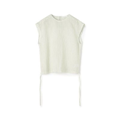 コットンシルクオーガンジー　バックギャザープルオーバー