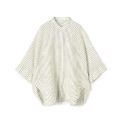 コットンシルクオーガンジー　ワイドバランスシャツ