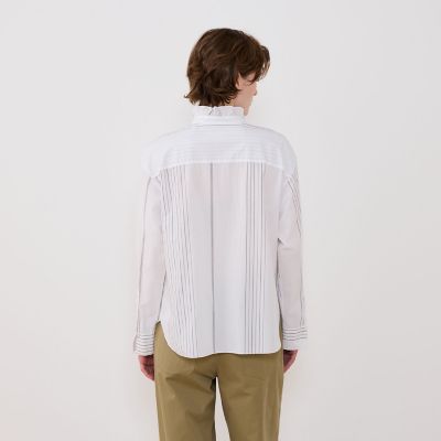 コットンサッカー フリルカラーシャツ | GALERIE VIE (Women