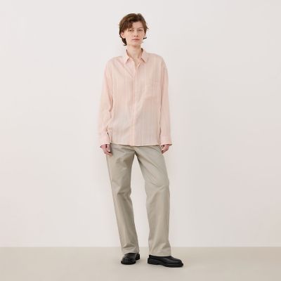 セルロースシルクブロード メンズライクシャツ | GALERIE VIE (Women