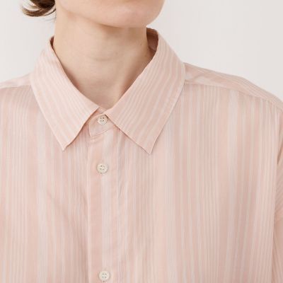 セルロースシルクブロード メンズライクシャツ | GALERIE VIE (Women