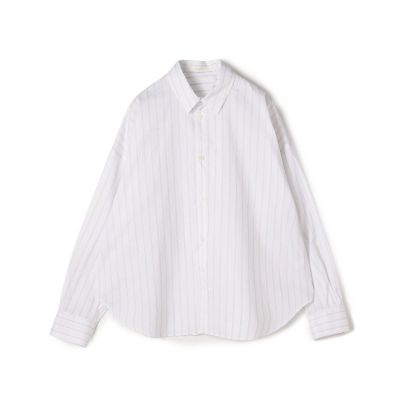 コットンシルクサテン ラッフルカラーブラウス | maison