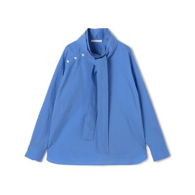 ＜GALERIE VIE (Women)＞コットンシルクブロード　スタンドカラータイシャツ