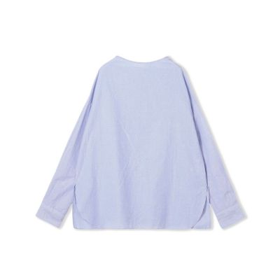 ＜GALERIE VIE (Women)＞コットン　ミドルネックバックボタンシャツ