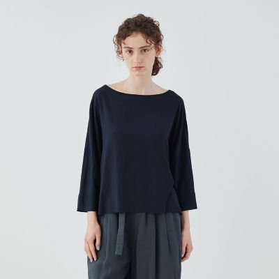 【GALERIE VIE】ドウイテリー ボートネックプルオーバー シアーボーダー ボートネックプルオーバー | GALERIE VIE (Women
