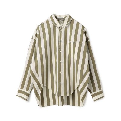 ＜GALERIE VIE (Women)＞パラソルストライプ　シェルシルエットシャツ