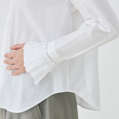 コットン フリルシャツ | GALERIE VIE (Women)/ギャルリー・ヴィー 