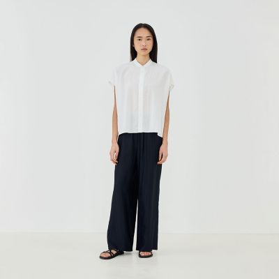 ソフトウェーブ バンドカラーシャツ | GALERIE VIE (Women)/ギャルリー