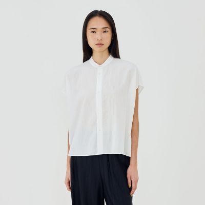 ソフトウェーブ バンドカラーシャツ | GALERIE VIE (Women)/ギャルリー