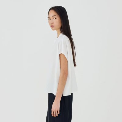 ソフトウェーブ バンドカラーシャツ | GALERIE VIE (Women)/ギャルリー