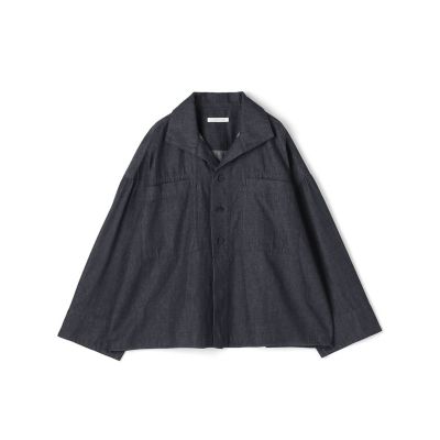 ＜GALERIE VIE (Women)＞コットンダンガリー　オープンカラーシャツ