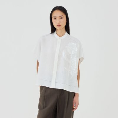 予約商品6月下旬以降順次お届け】リブコンビフレンチリネンエンブロイ
