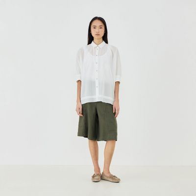 予約商品7月上旬以降順次お届け】インドコットン ワイドシャツ 