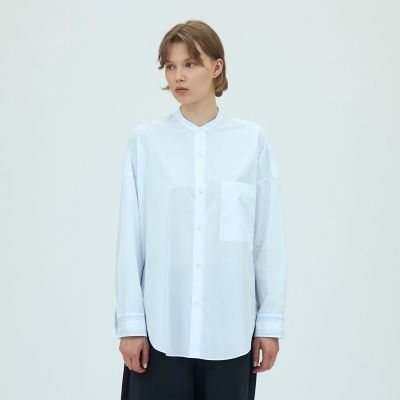 コットンタイプライター バンドカラーシャツ | GALERIE VIE (Women 