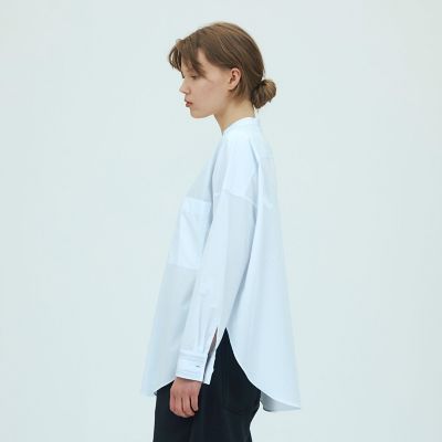 コットンタイプライター バンドカラーシャツ | GALERIE VIE (Women 
