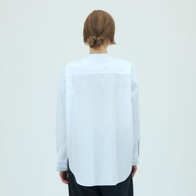 コットンタイプライター バンドカラーシャツ | GALERIE VIE (Women 