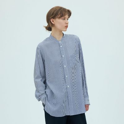 クランプルブロード バンドカラーシャツ | GALERIE VIE (Women