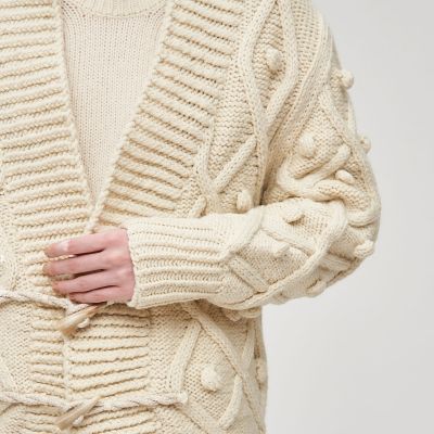 アルルスウールハンドニット　オーバーサイズドカーディガン