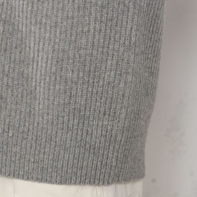 ファインウール　ハーフジップニット