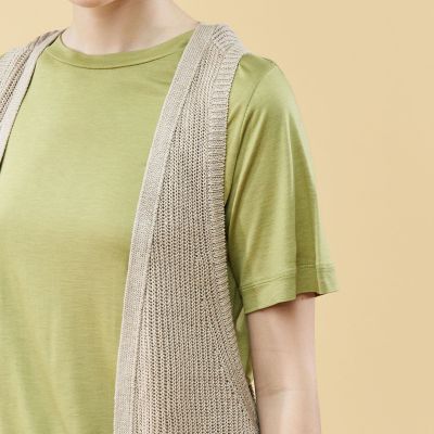 リネンフルカーディガン ロングジレ | GALERIE VIE (Women