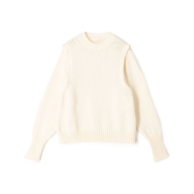 ＜GALERIE VIE (Women)＞ファインウーステッド　レイヤードプルオーバー