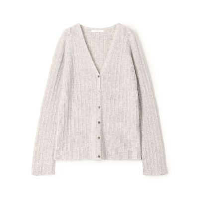 ＜GALERIE VIE (Women)＞カシミヤランダムリブ　Ｖネックカーディガン