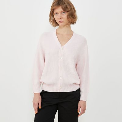 25SS✨ギャルリーヴィー　GALERIE VIE　コットンカノコVネックニット コットンカノコ Vネックカーディガン | GALERIE VIE (Women