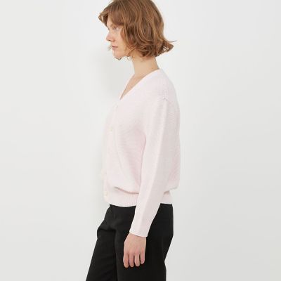 コットンカノコ Vネックカーディガン | GALERIE VIE (Women