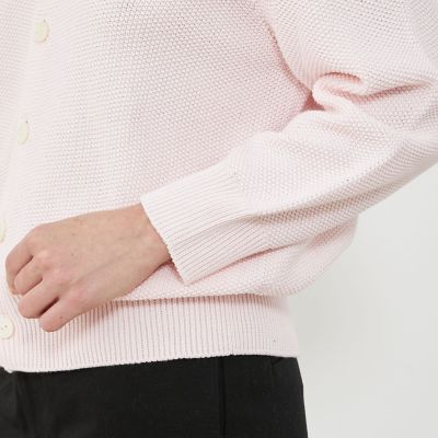 コットンカノコ Vネックカーディガン | GALERIE VIE (Women