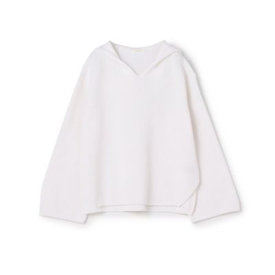 ギャルリーヴィー 24AW コットンハーフ フーディー ニットパーカー 黒 F タイムセール：9月1日（月）午前9時30分迄】コットンハーフ