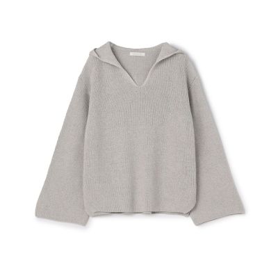 ギャルリーヴィー✨美品✨ウール混　ニットセーター グレー S ゆるニット　丸襟 GALERIE VIE (Women)のニット・セーター | レディース | 三越