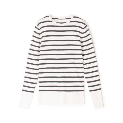 ギザコットンリブ クルーネックプルオーバー | GALERIE VIE (Women