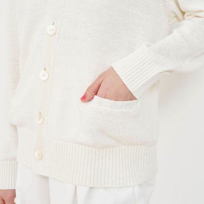 リネンリリヤーン Vネックカーディガン | GALERIE VIE (Women