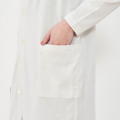●パリィ● PARU コットン Vネック ロングカーディガン プレーンコットン Vネックロングカーディガン | GALERIE VIE (Women