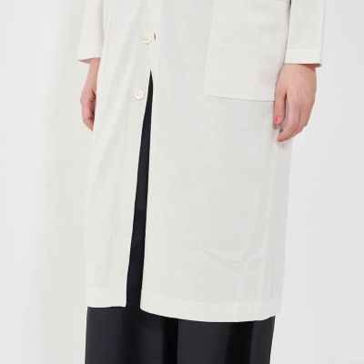 ギャルリーヴィー＊ロングカーデ プレーンコットン Vネックロングカーディガン | GALERIE VIE (Women
