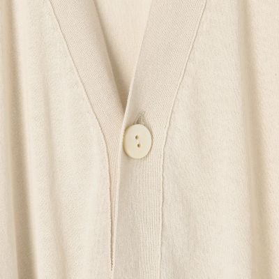 クレープコットン　Ｖネックカーディガン