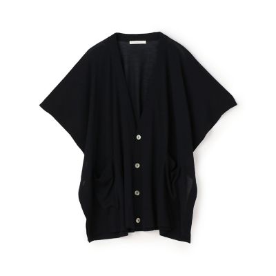 GALERIE VIE (Women)/ギャルリー・ヴィー クレープコットン　Ｖネックカーディガン