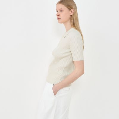 買取り実績  | ポロカラープルオーバー ギザコットンリブ GALERIE (Women VIE トップス