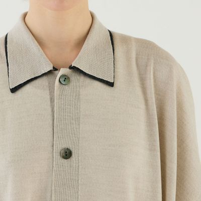 プルミエールウール ポロロングカーディガン | GALERIE VIE