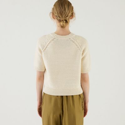 バルキーコットン ラグランスリーブプルオーバー | GALERIE VIE (Women