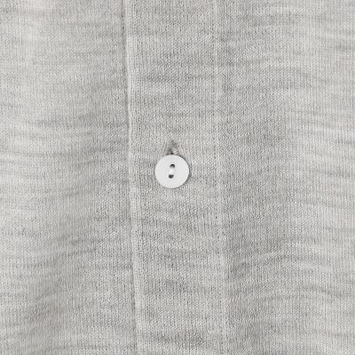 ウーステッドカシミヤ　ポロカラーカーディガン