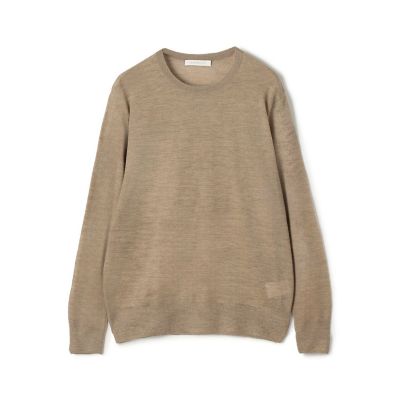 ウーステッドカシミヤ　クルーネックプルオーバー