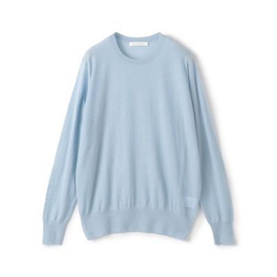 ウーステッドカシミヤ　クルーネックプルオーバー