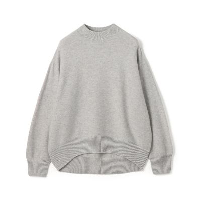 カシミヤコットン　ビルドネックプルオーバー