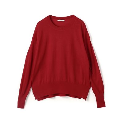 プレーンウール　クルーネックプルオーバー