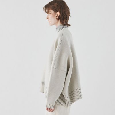 ウーステッドダブルフェイス　Ｖネックカーディガン