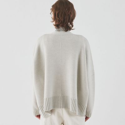 ウーステッドダブルフェイス　Ｖネックカーディガン