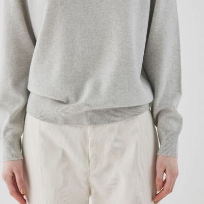 スコットランドカシミヤ　クルーネックプルオーバー
